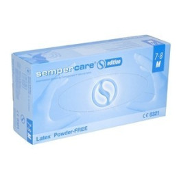 SEMPERCARE EDITION / PROTECTS CLINIC LATEX POWDER FREE Rękawice lateksowe bezpudrowe / 100 szt.