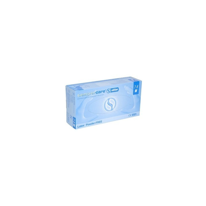 SEMPERCARE EDITION / PROTECTS CLINIC LATEX POWDER FREE Rękawice lateksowe bezpudrowe / 100 szt.