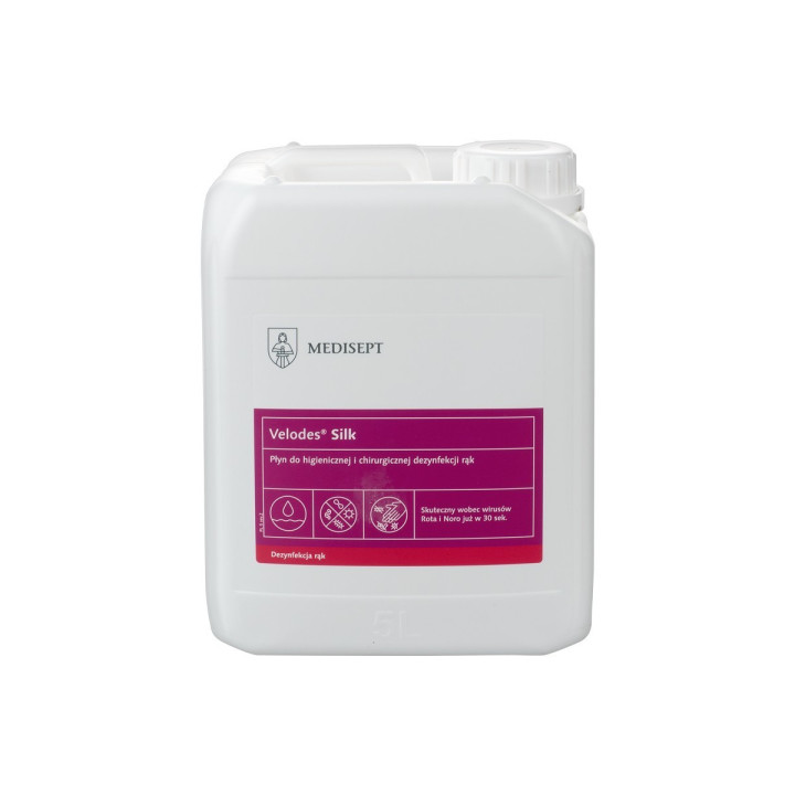 Velodes® Silk 5l - Płyn do higienicznej i chirurgicznej dezynfekcji rąk