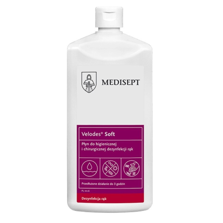Velodes® Soft 500 ml - Liquid for disinfecting and disinfecting hands