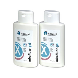 MIRAFLUOR 1,23% F fluoride gel for adults / 250ml