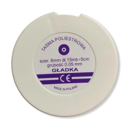 Smooth polyester tape 6mm/0,05mm