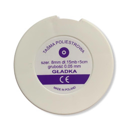 Smooth polyester tape 8mm/0,05mm