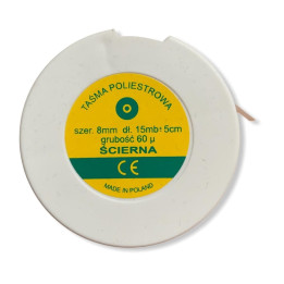 Abrasive polyester tape 8mm/60 mic