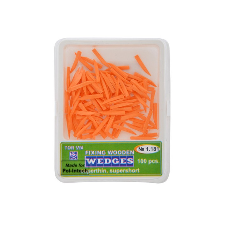 Kliny drewniane pomarańczowe / 100szt.