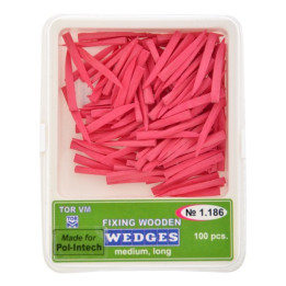 Pink wooden wedges / 100pcs.