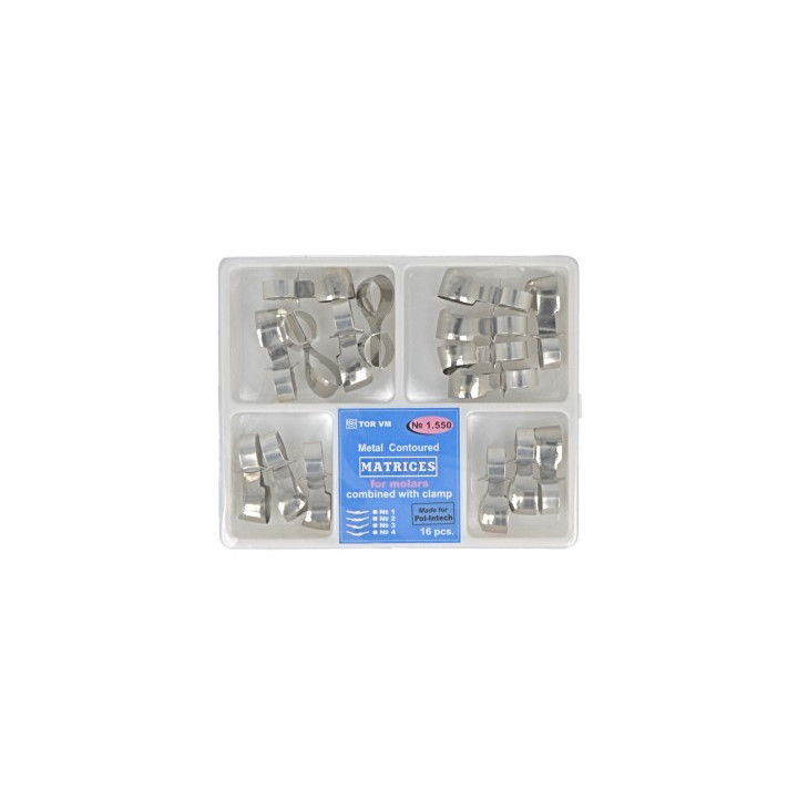 Dies self-clamping fittings for molars / 16pcs.