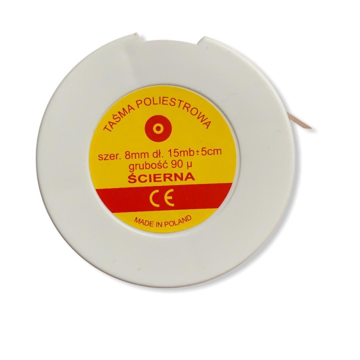 Abrasive polyester tape 8mm/90 mic