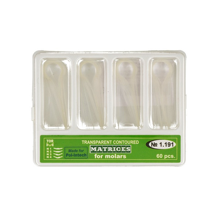 Transparent matrices for molars / 60pcs.