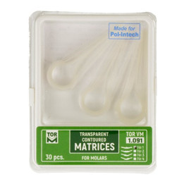 Transparent matrices for molars / 30pcs.