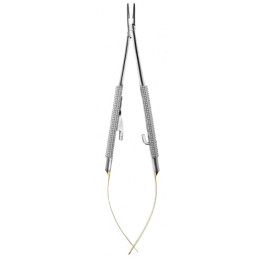 Barraquer TC needle holder with cemented carbide insert