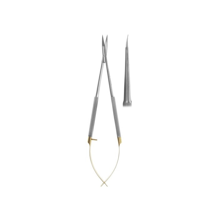 Barraquer TC scissors with cemented carbide insert curved