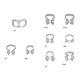 Endostar EASYdam Clamp, matte rubber dam clamp / 1 pcs.
