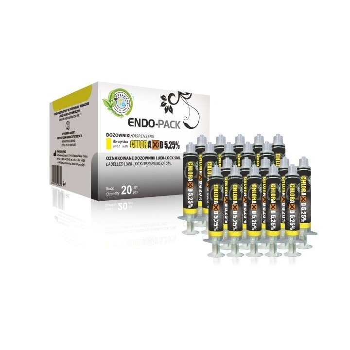 Endo-Pack syringes for Chloraxid 5.25% / 20 pcs