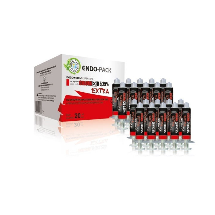Strzykawki Endo-Pack do Chloraxid 5,25% Extra / 20 szt