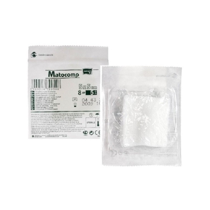 Matocomp sterile gauze swabs / 3 pcs
