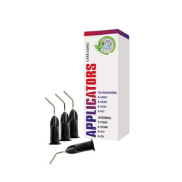 Metal applicators 20G bent to Blue Etch / 20 pcs