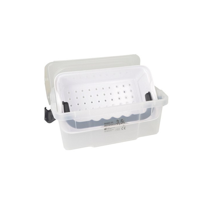 Disinfection bath with a capacity of 3.5 liters