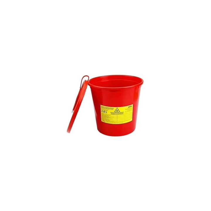 Container for needles and contaminated waste / 2l