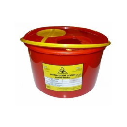 Container for needles and contaminated waste / 3.5l