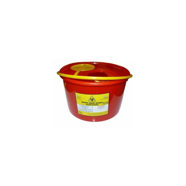 Container for needles and contaminated waste / 3.5l