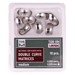 Sectional matrices double profiled medium / 10 pcs