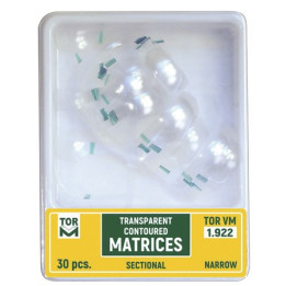 Sectional matrices profiled transparent narrow / 30 pcs