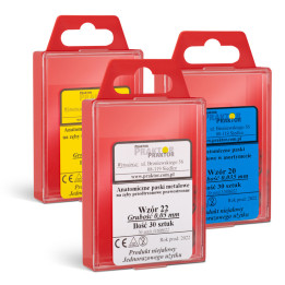 Anatomiczne paski metalowe – 0.025mm
