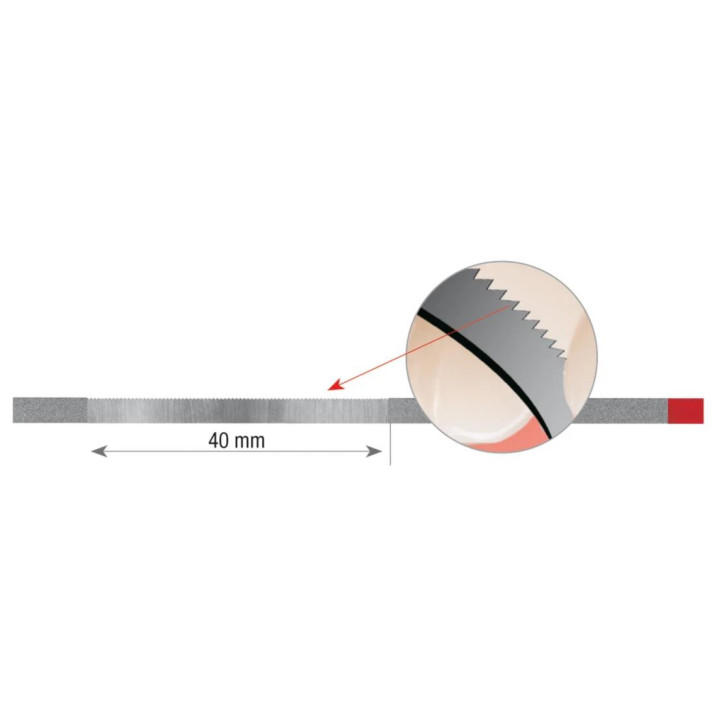 Edenta FXDS3 – Serrated Diamond Strips, Red (Medium) – 10 pcs.