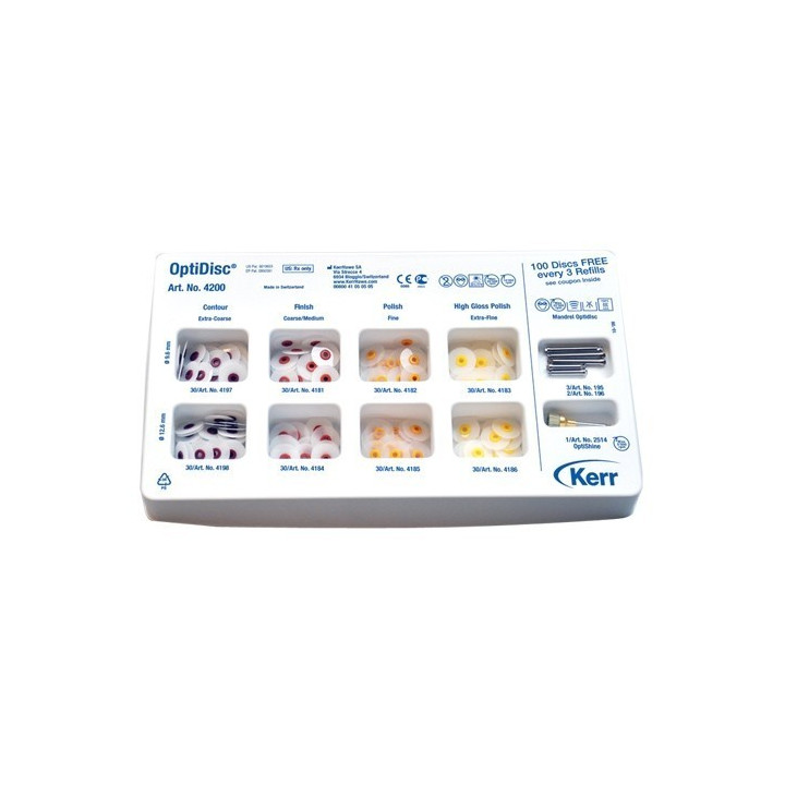 OptiDisc General Assorted Kit 9.6mm, 12.6mm / 240 szt.