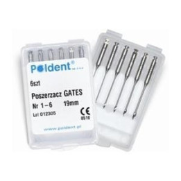 Reamers Gates POLDENT / 6 pcs.
