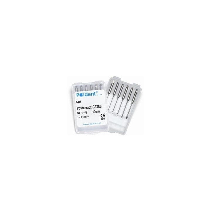 Reamers Gates POLDENT / 6 pcs.